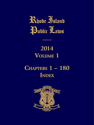cover image of Rhode Island Public Laws